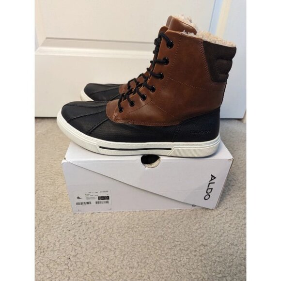 ALDO Ilian Brown Black Water Resistant Duck Boots  Sz 9.5 main image 8